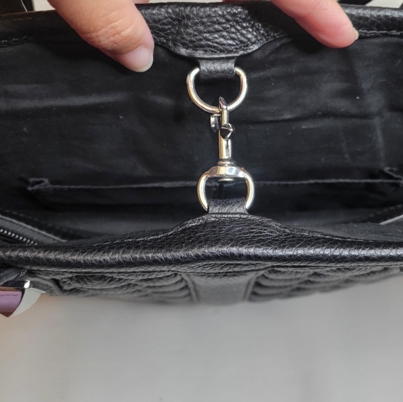 Rebecca Minkoff Everywhere Quilted Tote Handbag Shoulder Bag Black - Picture 4 of 15